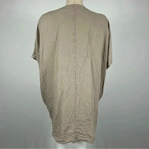 Sunday Best Aritzia taupe tan Aitken short sleeve blouse cardigan XXS-XS - Picture 6 of 8